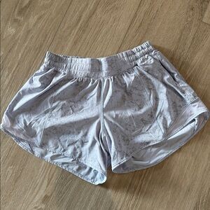 Lululemon Light Blue with Specs of Grey Shorts